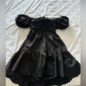 En Saison black eyelet off the shoulder sundress 
Size L